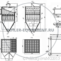 Чертеж циклона БЦ 2-7х(5+3)