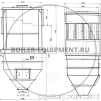 Чертеж циклона ЦБ-16