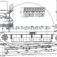 Чертеж топки ТЧЗМ-2,7/4 вид 2