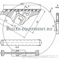 Чертеж колосника тип I 0-40-90